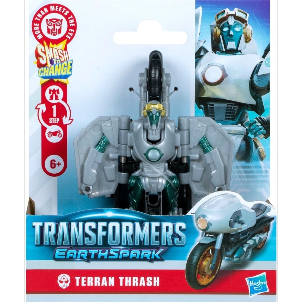 Transformers Earthspark Smash to Change Terran Thrash 4" Action Figure